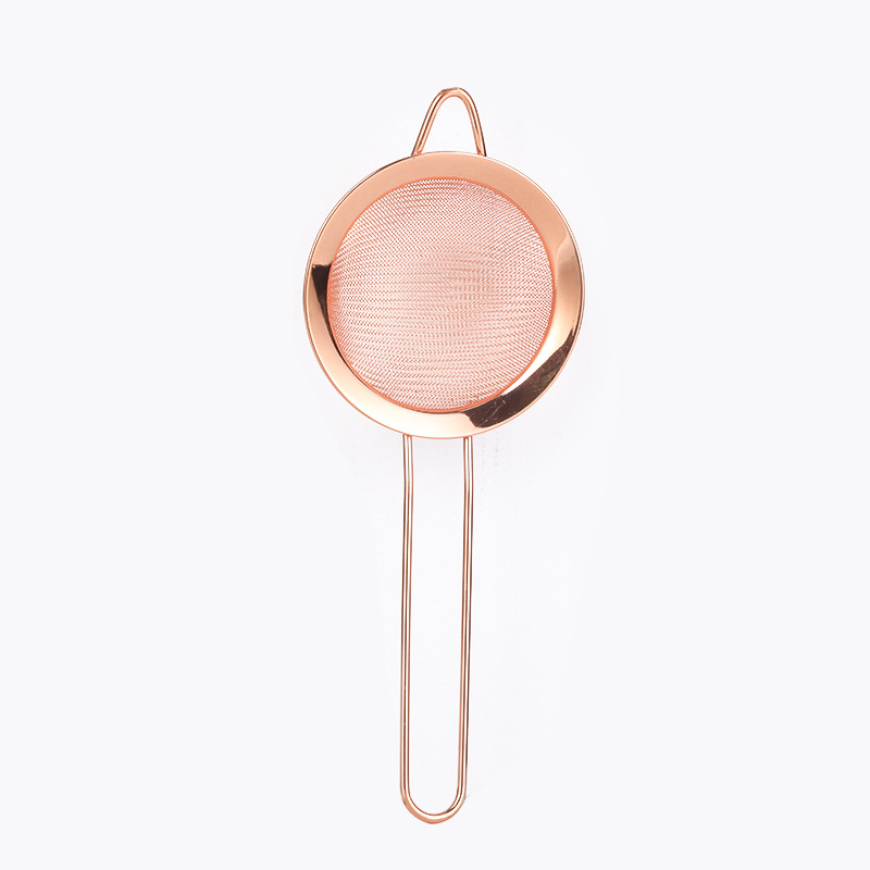 Stainless Steel Ice Strainer, Multi-Hole Filter, Cocktail Ice Separator, Filter Spoon, Essential Cocktail Tool