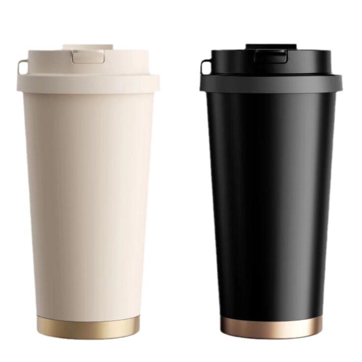 Vanow 2024 new high color value coffee thermos mug mug gift box water cup lettering