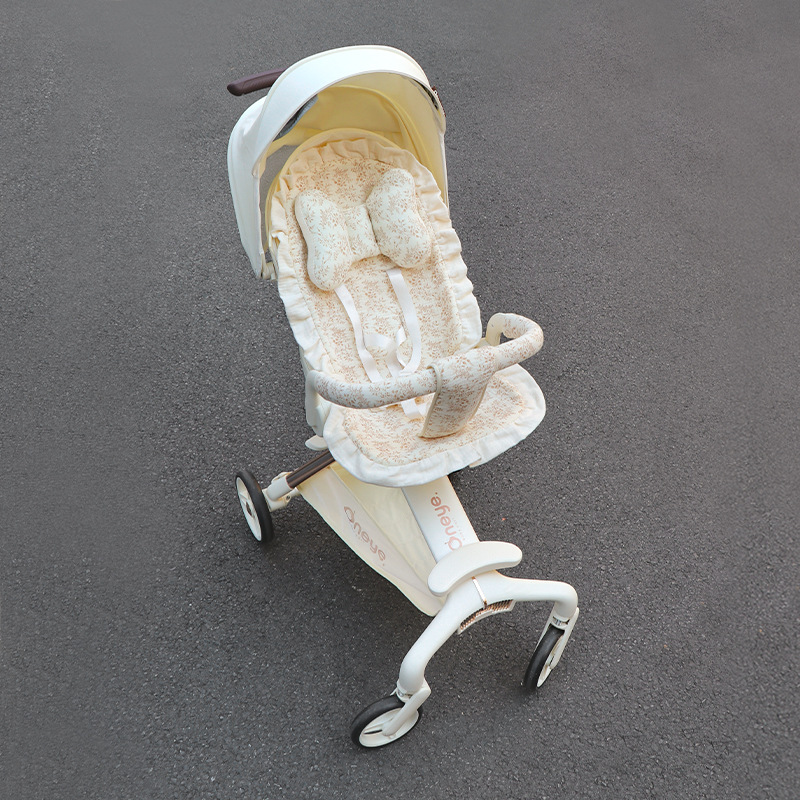 Four Seasons Baby Stroller Mat Walking Baby Artifact Cushion Summer Summer Summer Mat Baby Stroller Mat Pill Ya Accessories Breathable Cotton Yarn