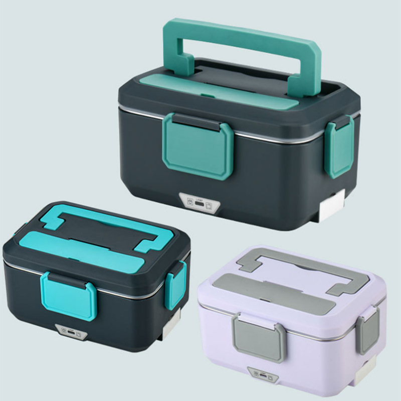 Электрический ланч-бокс на 2.5L для домашнего использования, автомобильный, безводный, из нержавеющей стали для офисных работников, съемный и моющийся внутренний контейнер