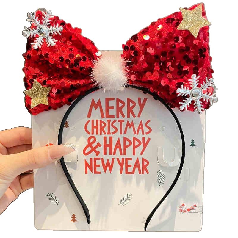 New Christmas Antler Headband Reindeer Headband New Year Adult Hair Accessory Holiday Costume Headwear Annual Meeting Campus Performance