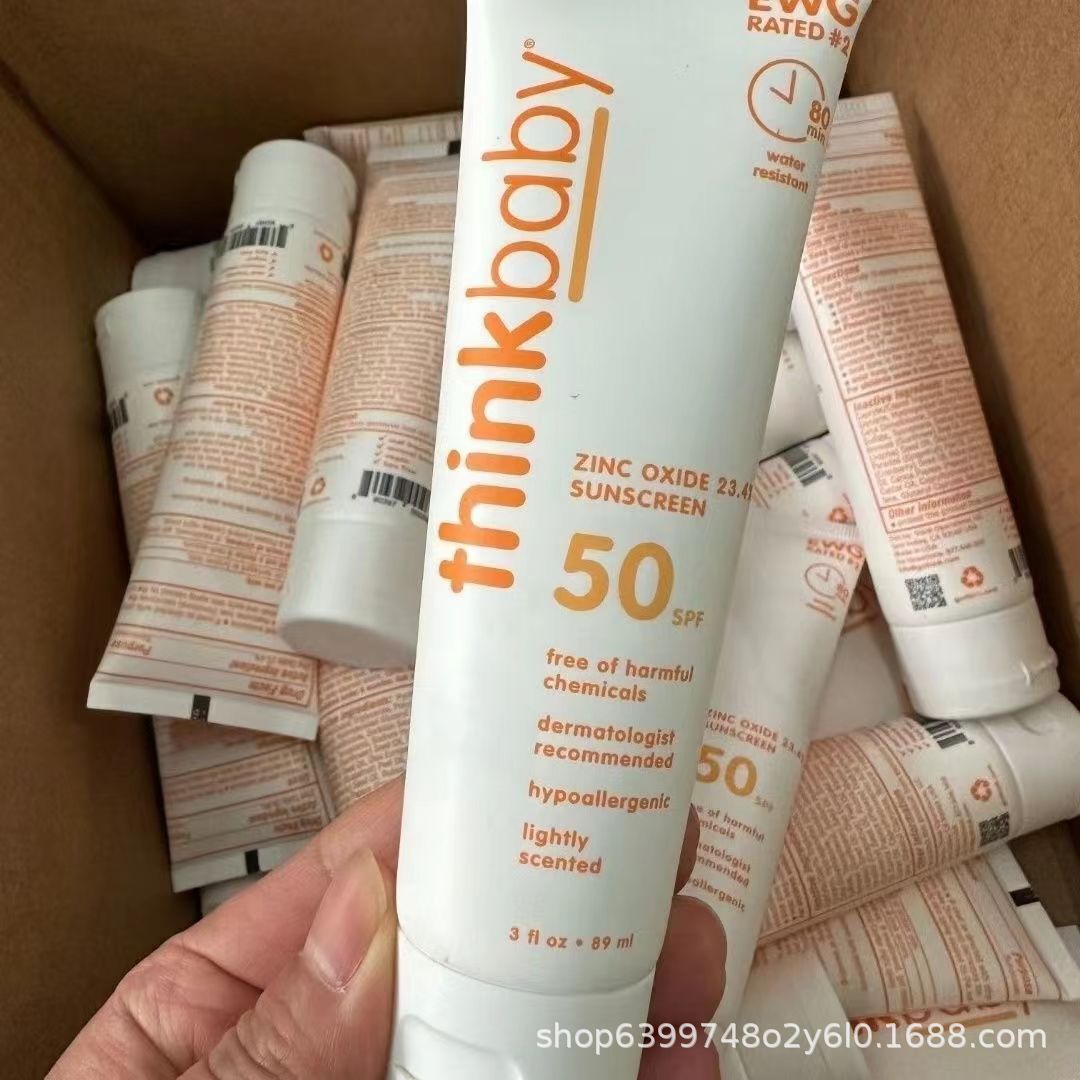 American Thinkbaby Physical Sunscreen SPF50 Baby Clear Moisturizing Sunscreen 89ml New