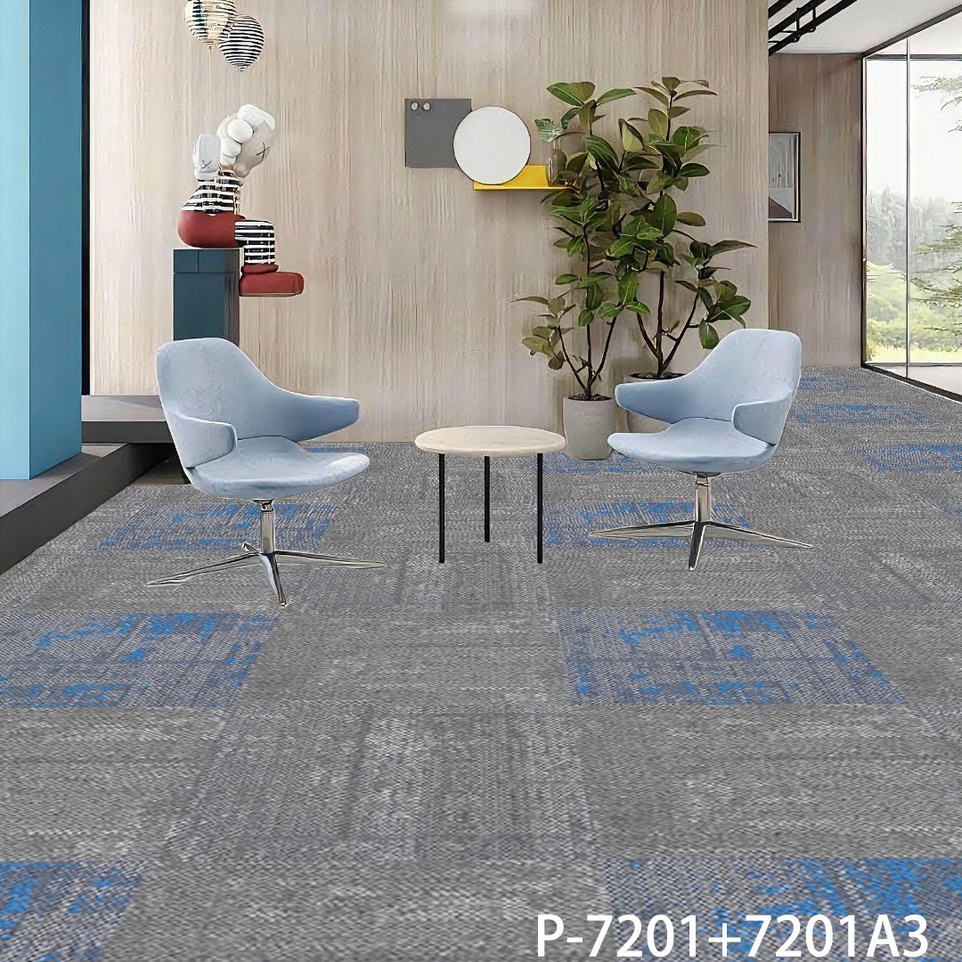 Office Carpet Splicing Square Billiard Hall Engineering Room Floor Mat Commercial Pvc Manufacturer Hotel Floor Mat