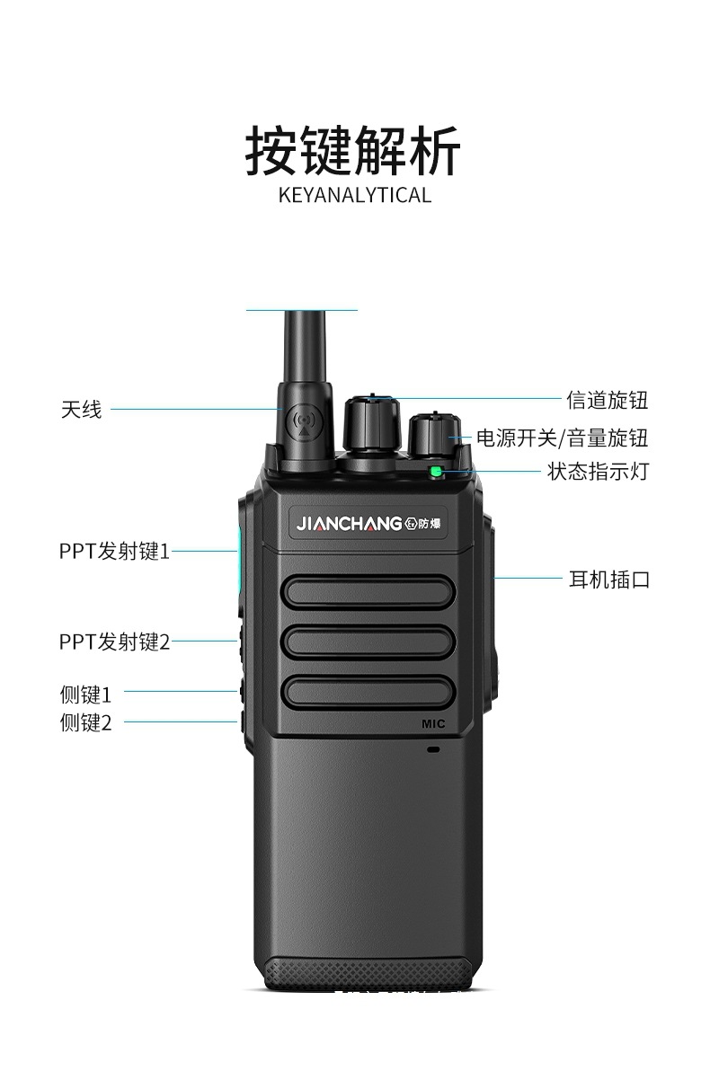 Ex Explosion-Proof Intercom Chemical Pharmaceutical Factory Xt-7300 Gas Station Oil Field Coal Mine Iict4 Handheld Ip68 Wholesale