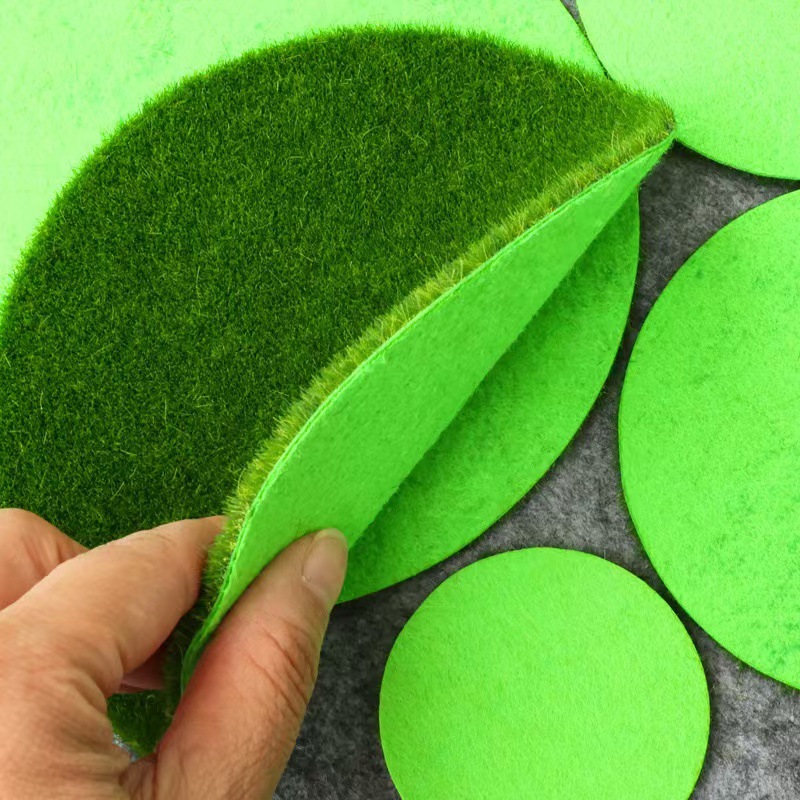 Simulation Turf Round Micro Landscape Moss Artificial Fake Moss DIY Fleshy Bonsai Turf Decorative Flocking Moss