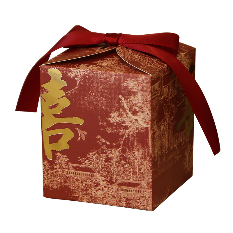 New Guofeng Candy Box New Chinese Wedding Candy Box Ink Painting Candy Box Advanced Sense Gift Box Large Size