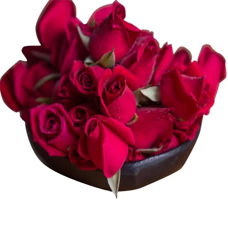 Edible Rose Seedlings Double-Petaled Balcony Courtyard Flower Potted Plants Blooming in All Seasons Damascus Yunnan Dianhong Seedlings