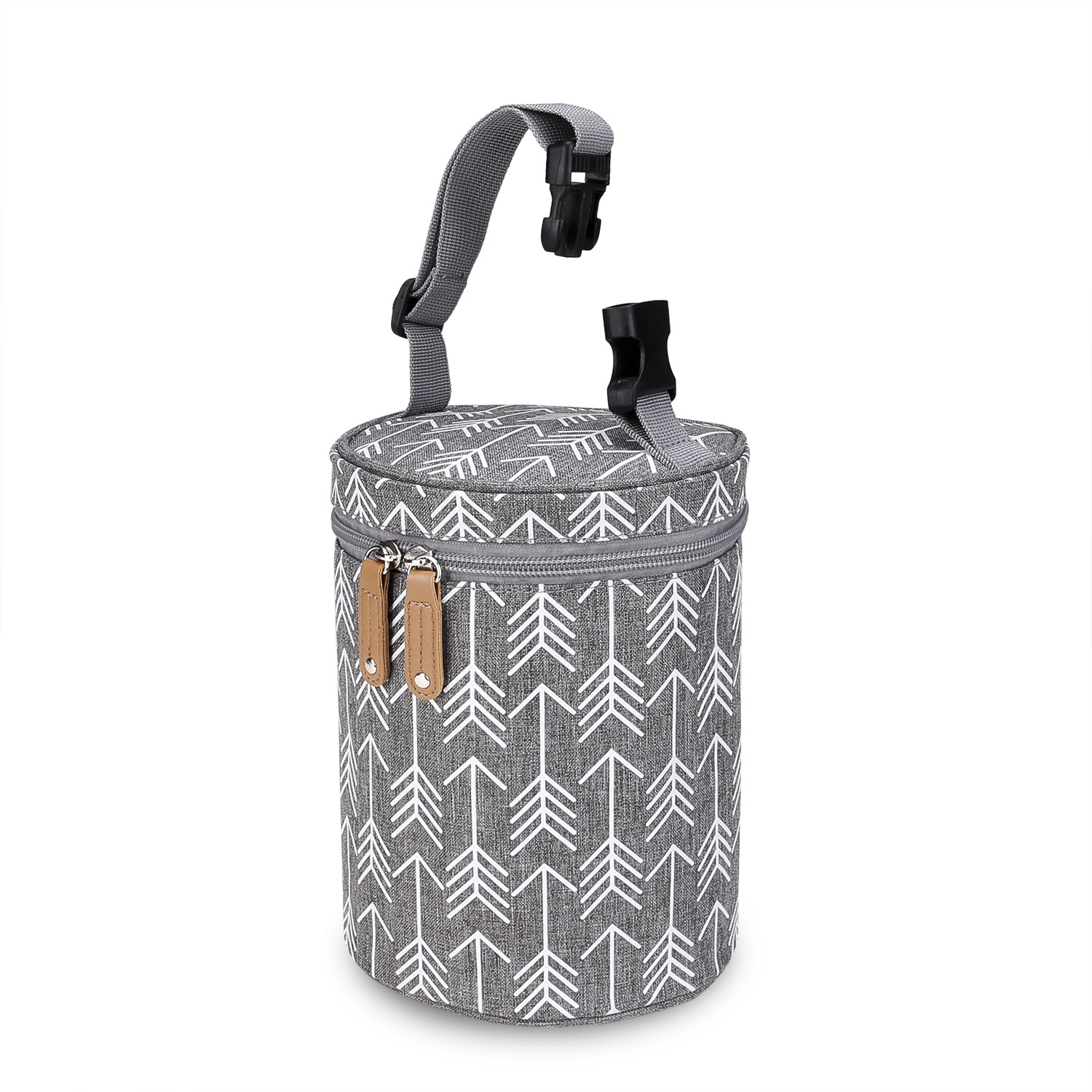 New Bucket Milk Bottle Bag Portable Hangable Baby Carriage Milk Sucker Bag Constant Temperature Preservation Small Meal Bag