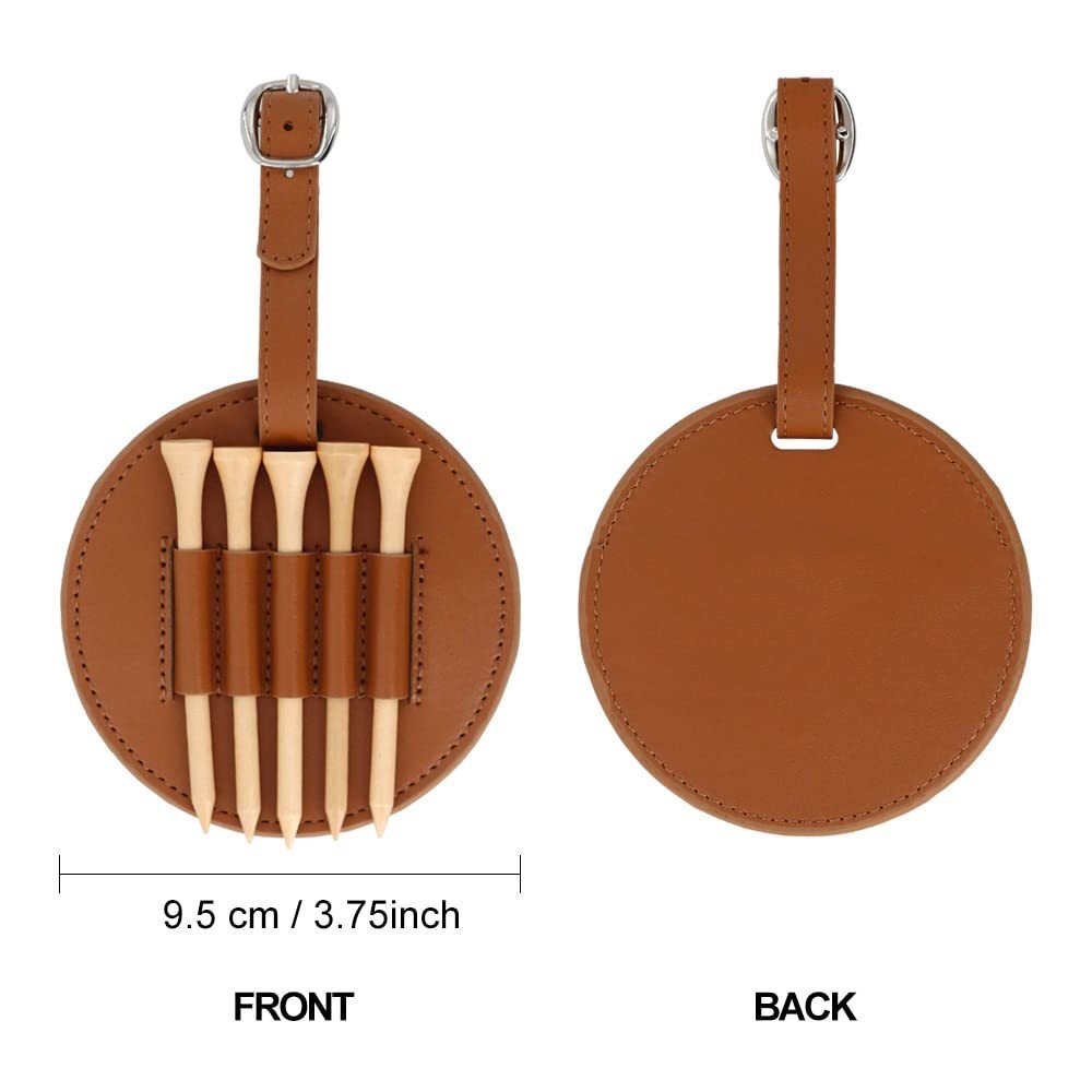 in stock Leather Golf Studs Storage Bag Multi-Pack Leather Cover Multi-Functional Golf Seat Storage Cover