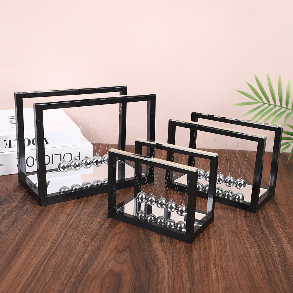 Креативные украшения стеклянное зеркало маятник Ньютона бильярдный шар физический закон влияние балансирующий шар подарок на День учителя студенту