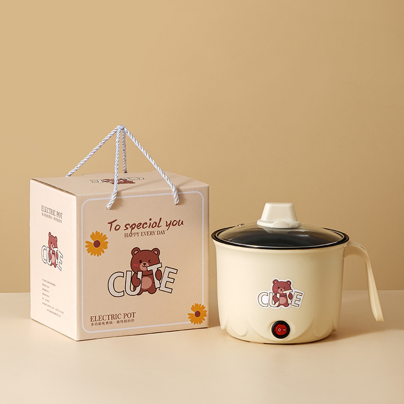 Multifunctional Electric Cooking Pot Dormitory Mini Noodle Pot Opening Small Gift Integrated Electric Cooking Pot Electric Hot Pot Accompanying Gift