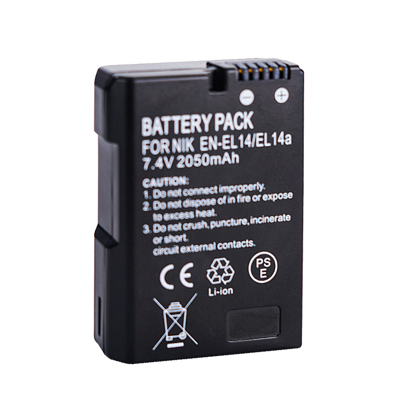EN-EL14/A battery suitable for Nikon camera D3200 D3400 D5100 D5200 D5400 D5600