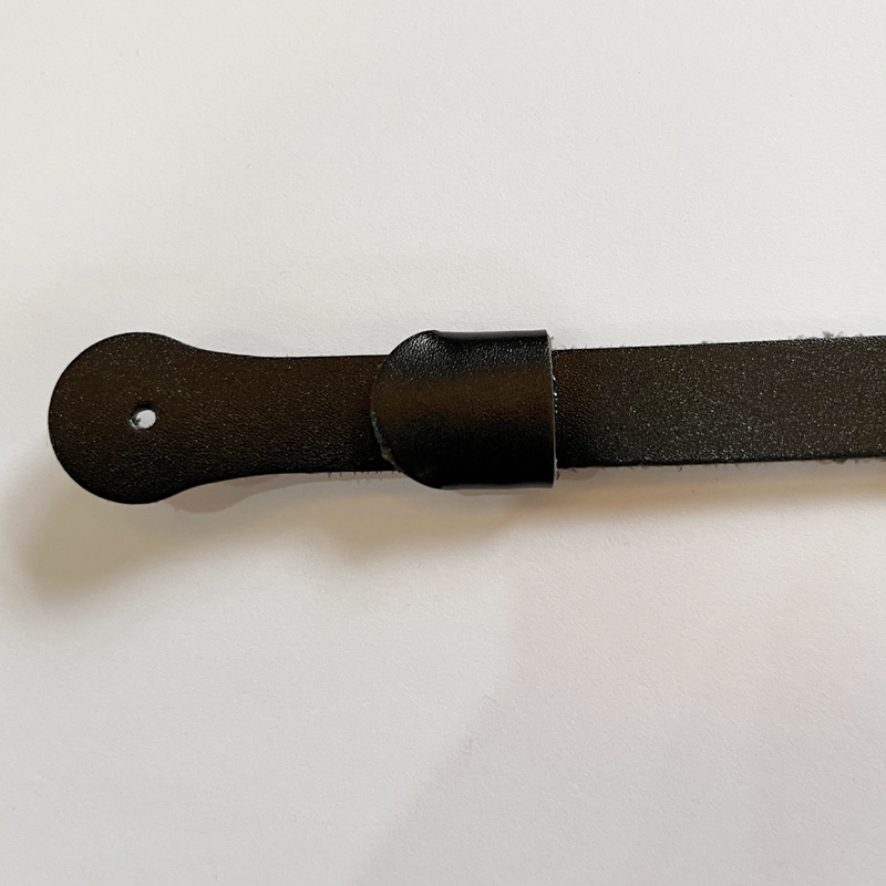 Golden silver Polymer PU Leather Cap Cover with Adjustable Leather Band Hat Accessories Clothing Belt Accessories