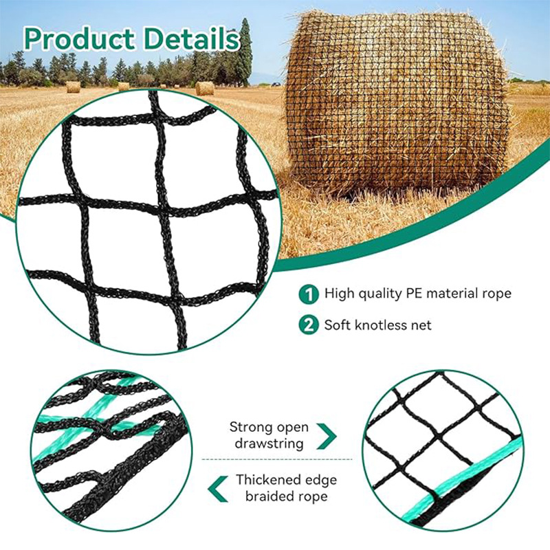 Round hay large hay bag horse cattle sheep camel livestock slow feeder horse grass mesh bag