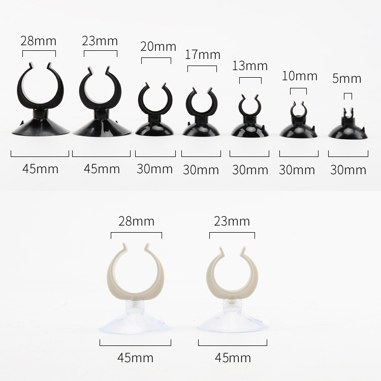 Fish tank accessories aquarium split oxygen pipe soft sucker air pipe sucker heating rod sucker power cord fixed sucker