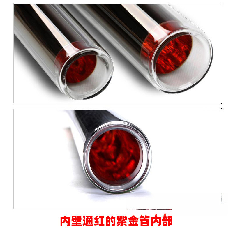 Wholesale Solar Water Heater Vacuum Tube Aerospace Purple Gold Tube Heating Glass Collector Tube Heating Water Pipe Accessories