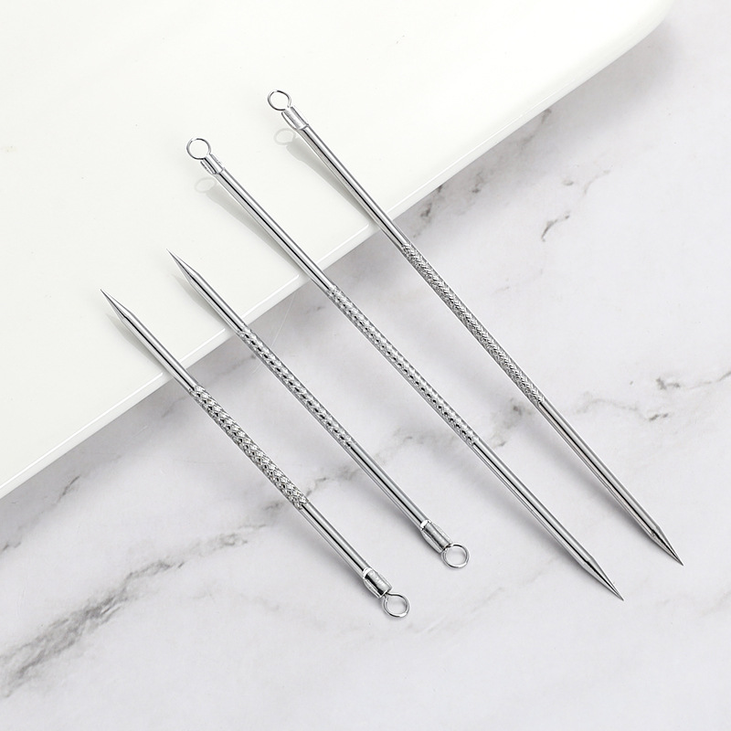 Factory new high-grade 8cm stainless steel mirror light acne needle acne needle portable acne needle acne needle wholesale