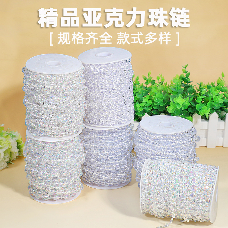 Acrylic Line Curtain Beads Wedding Beads Curtain Wedding Crystal Road Lead Stage Ceiling Decoration Crystal Christmas Tree Beads
