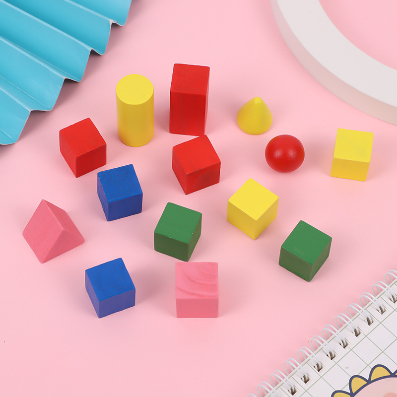 Children's Learning Teaching Aids color counting stick first grade science and education building A09 geometry model counting stick