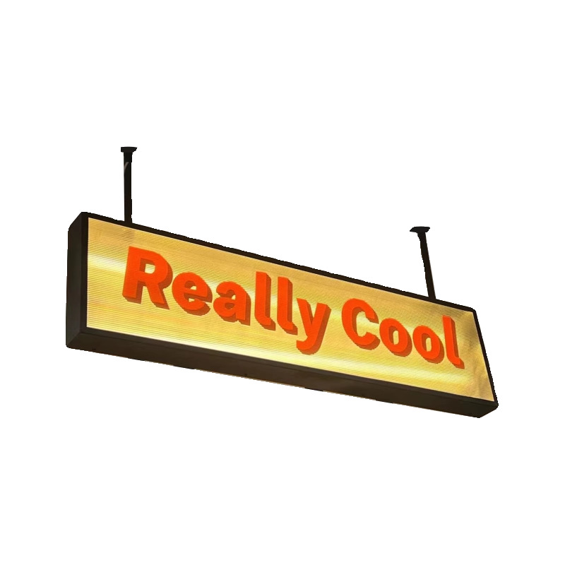 Acrylic Light Box Billboard Wall-Mounted Hanging Light Box Internet Celebrity Clothing Nail Salon Long Outdoor Luminous Door Sign