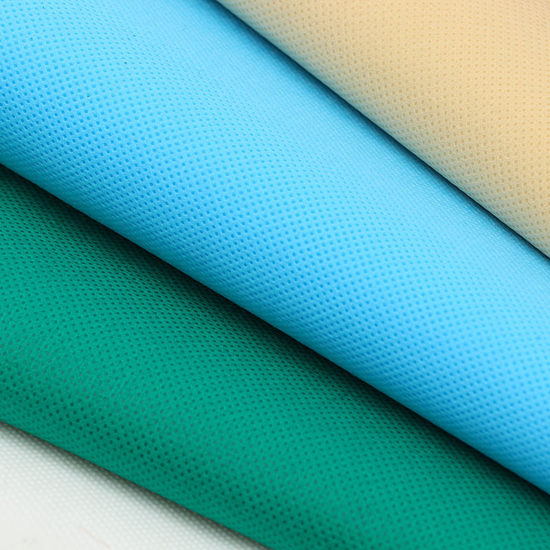 Pp Polypropylene Spunbond Non-Woven Fabric Wholesale Spot 70g Colorful Non-Woven Fabric Roll Material Cross-Border Household Free Sample