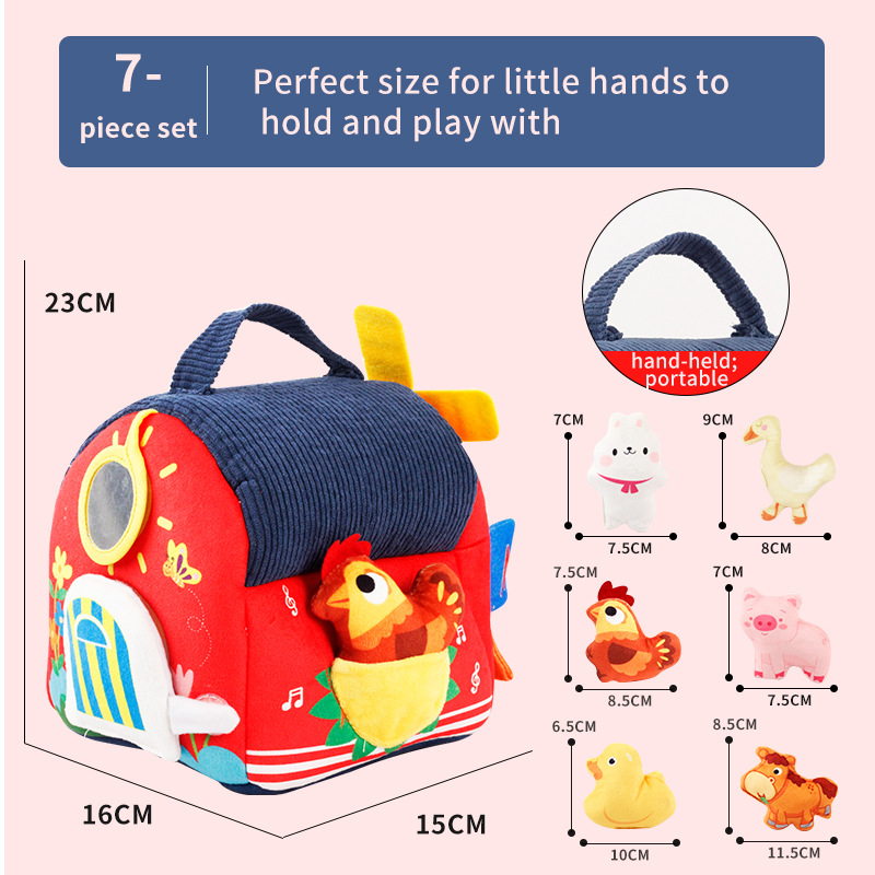 Amazon Cross-Border New Product Chick Raising House Mini Windmill House Farm Animal Doll House Soothing Toy