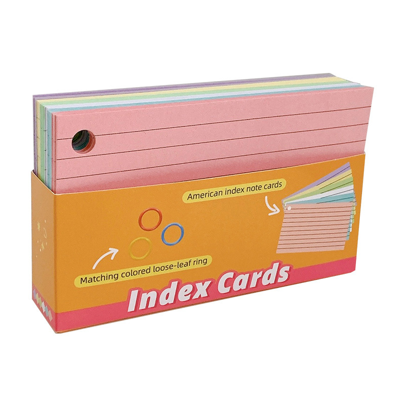 Index cards thickened 200g color horizontal note writing opaque American index card note card