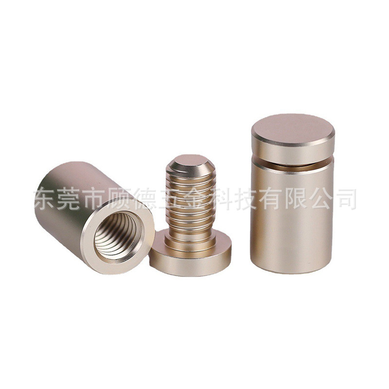 Color Solid Aluminum Alloy Advertising Nails Acrylic Advertising Nails Decorative Nails Screws Advertising Brackets Aluminum Screws