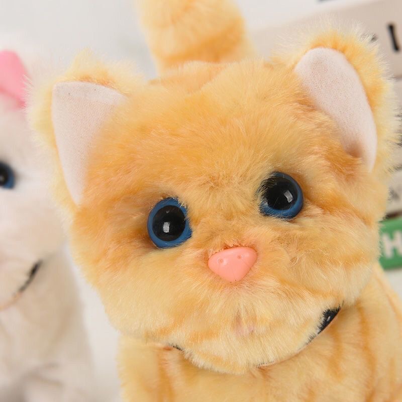 Cross-Border Children's Plush Toys, Simulated Electric Cats, Pets That Can Walk and Bark, Stall Electronic Pets, Gifts for Men and Women