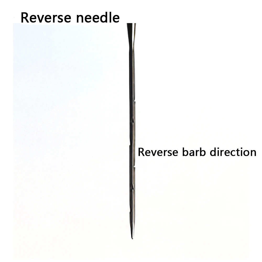Barbed Needle Felting Needle Handmade DIY Poke Needle 36g, 38g, 40g Reverse