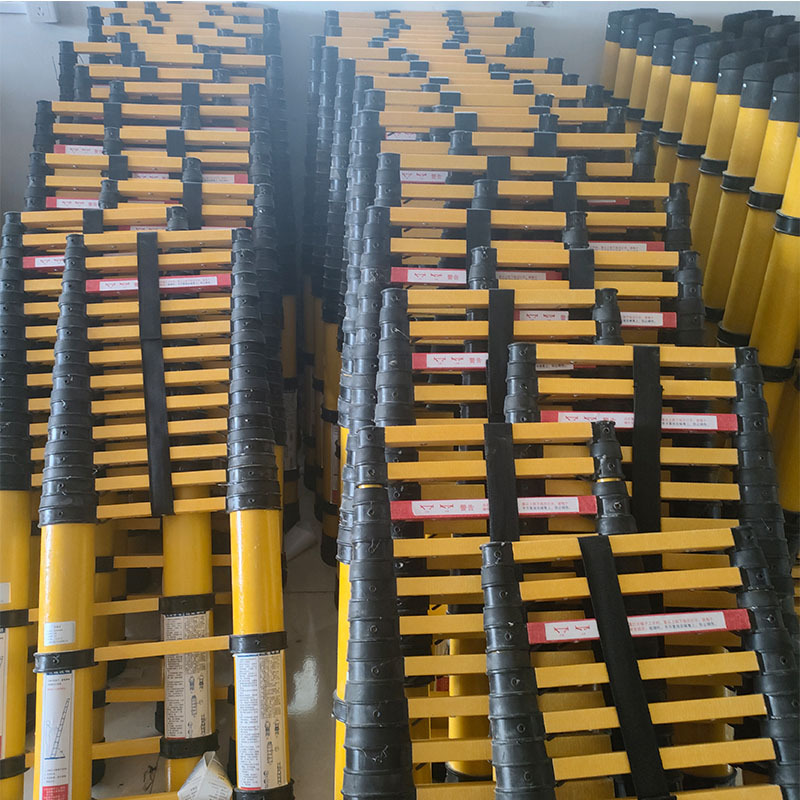 Insulated Telescopic Ladder, Electrician's Insulated Ladder, Power Maintenance Safety Portable Telescopic Fiberglass Fishing Rod Ladder