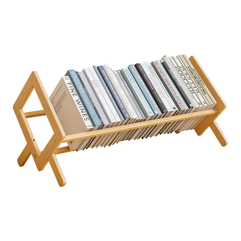 Casual Desktop Bookshelf Desk Storage Rack Wall-Mounted Table Storage Rack Kidsren's Simple Bookshelf Space-Saving