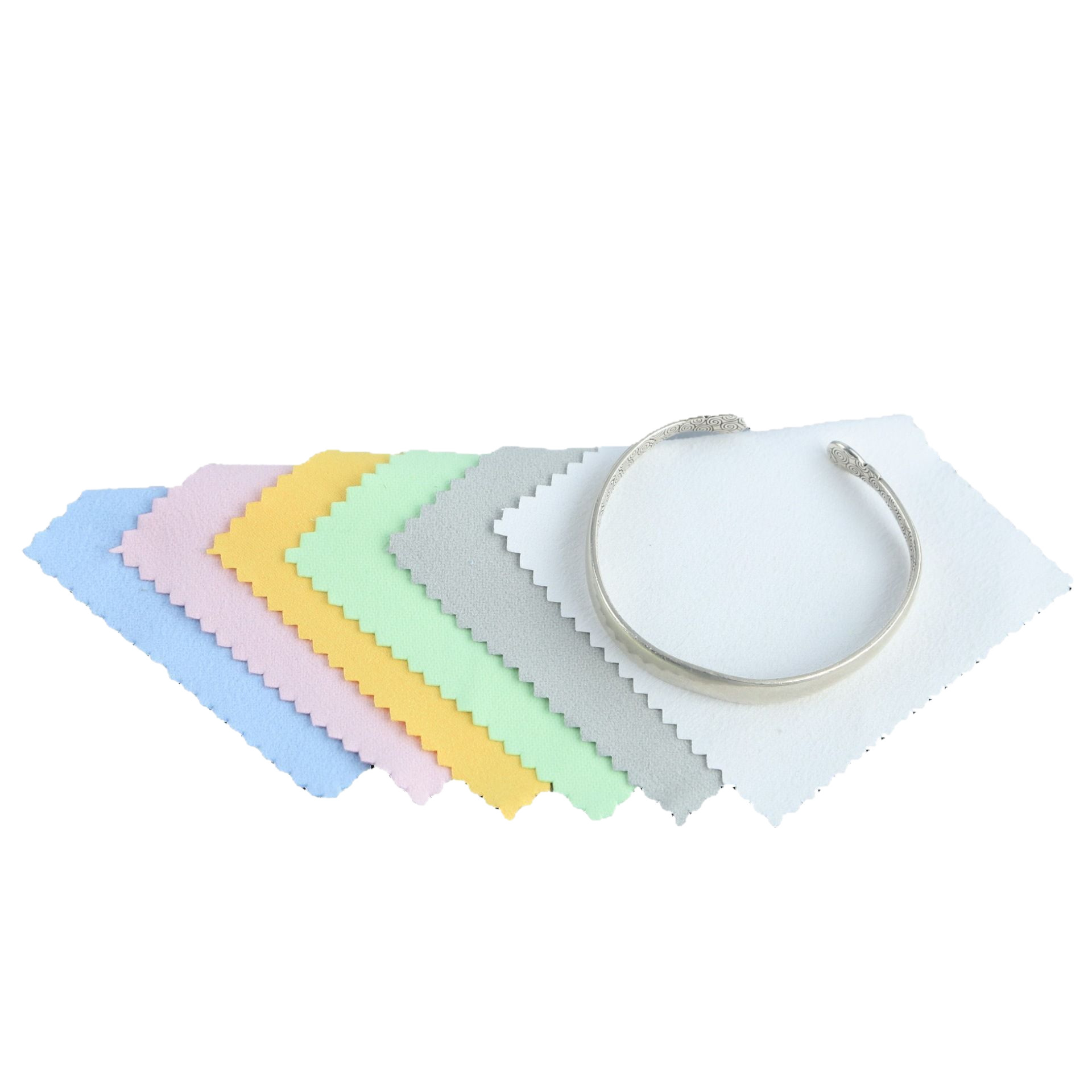 Wholesale silver cleaning cloth 8*8opp bag independent packaging double-sided velvet gold and silver cleaning cloth with polishing effect jewelry maintenance