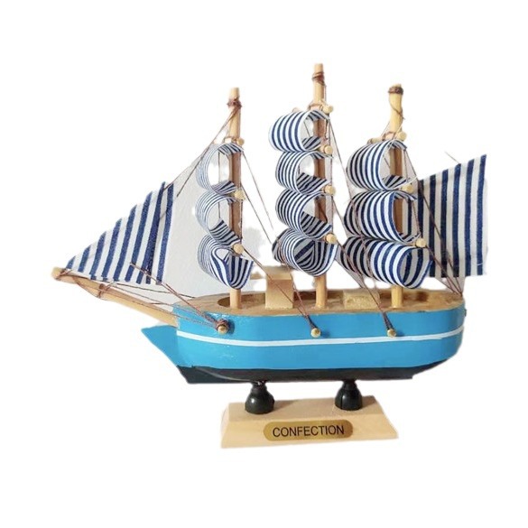 10-14cm plastic sailboat decoration cake decoration baking decoration night market stall goods Source creation