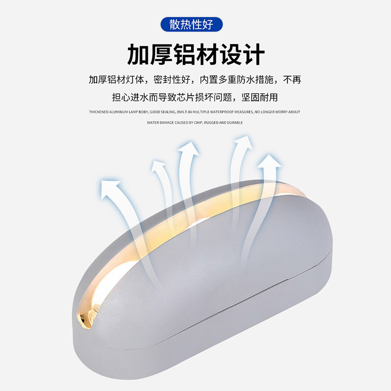 Led Outdoor Waterproof Window Sill Lamp Hotel Aisle Corridor 360-Degree Luminous Ray Lamp Ktv Bar Creative Wall Lamp