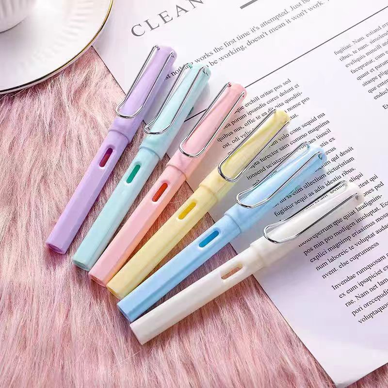 Wholesale student pen colorful positive posture pen calligraphy pen advertising gifts office pen set-made LOGO manufacturers