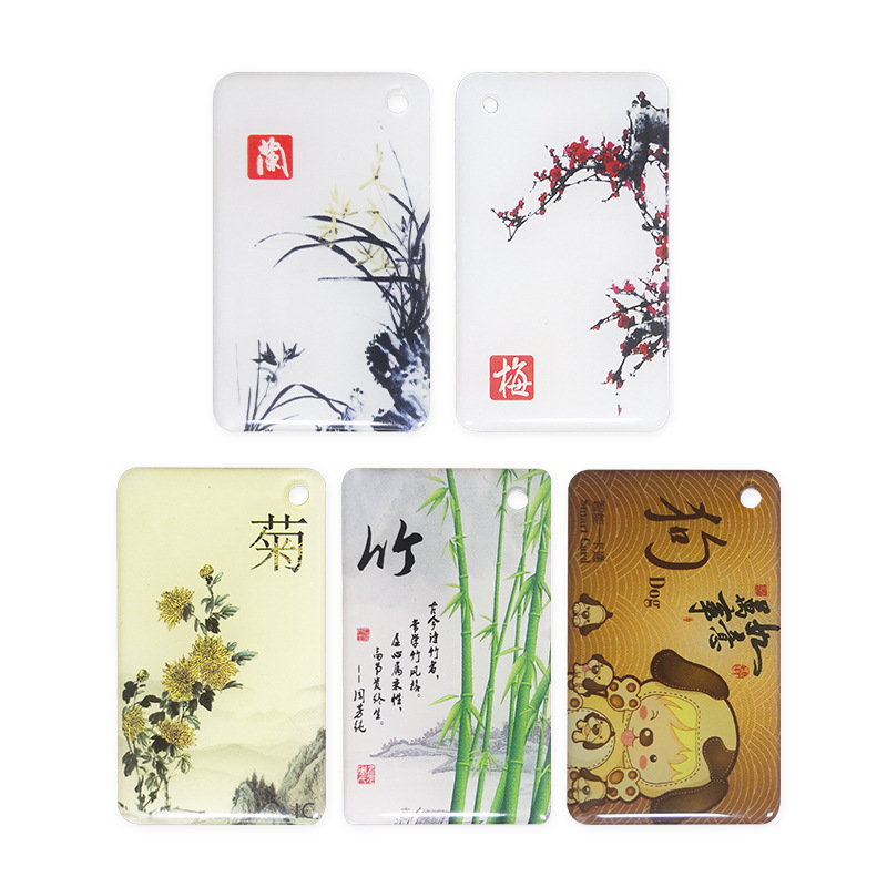 Idic Access Control Glue Card Keychain Proximity Card Swipe Card Attendance Digital Entry and Exit Door Opening