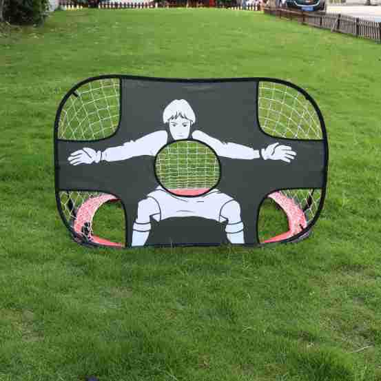 Портативная рамка для футбольных ворот с персонажами для детей, складная, для тренировки стрельбы на улице, детские футбольные ворота