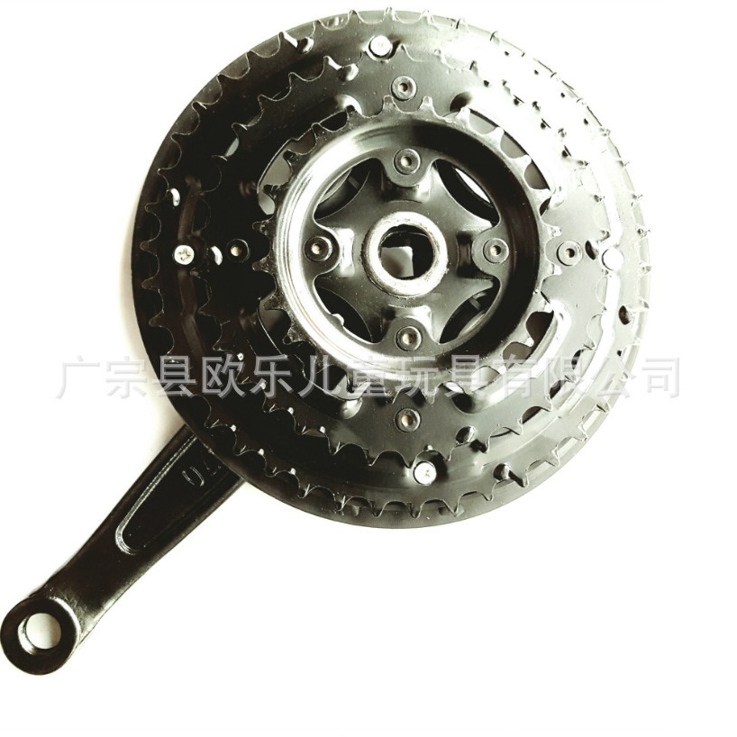 MounTain Bike CrankseT Large TooTh Wheel Iron Crank Bicycle Accessories Wheel Disc 3 Pieces 21 24 Speed 24T/34T/42T