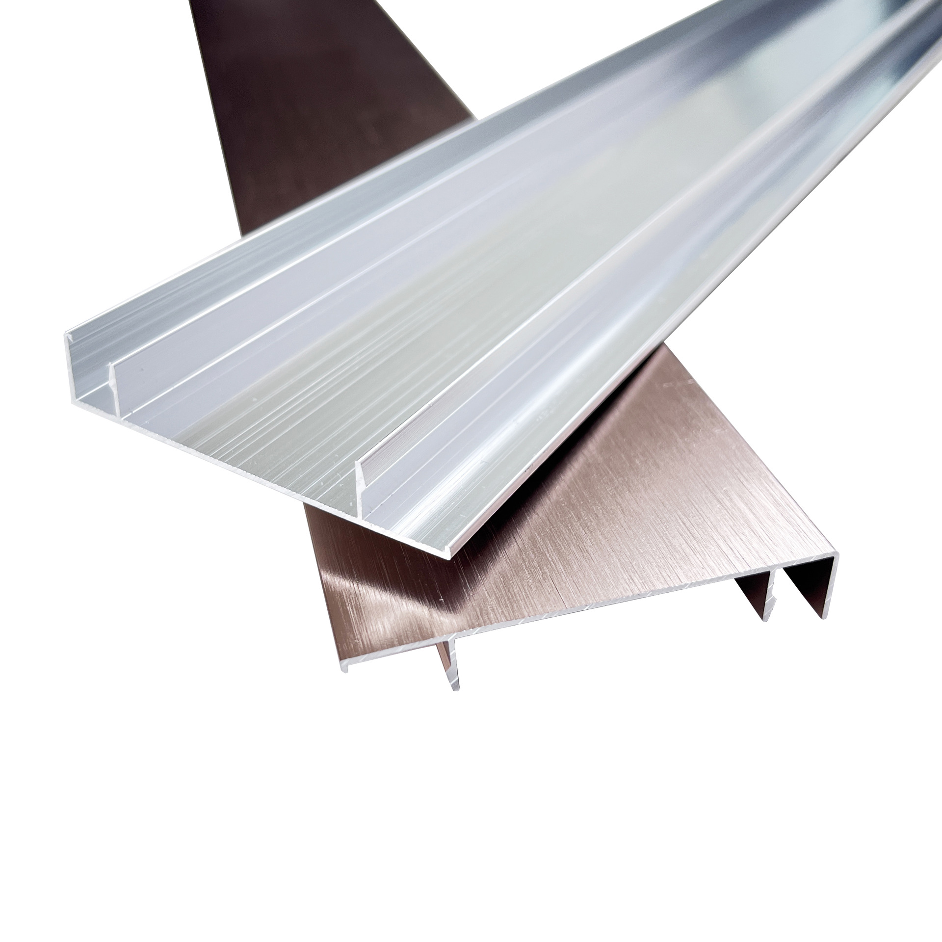 Straight Edge Aluminum Alloy Engineering Baseboard 6cm Snap-On Skirting Board Manufacturer Wholesale Brushed Metal Baseboard
