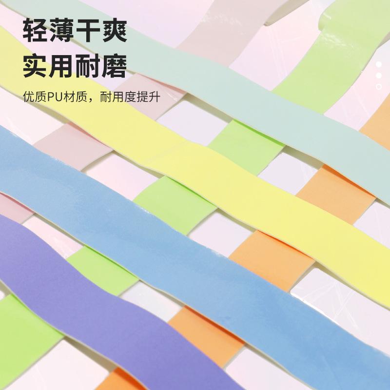 Badminton Racket Flat Gradient Color Grip Tape Sticky Non-Slip Sweat-Absorbent Tape Racket Fishing Rod Handle Wrap Tape Wholesale