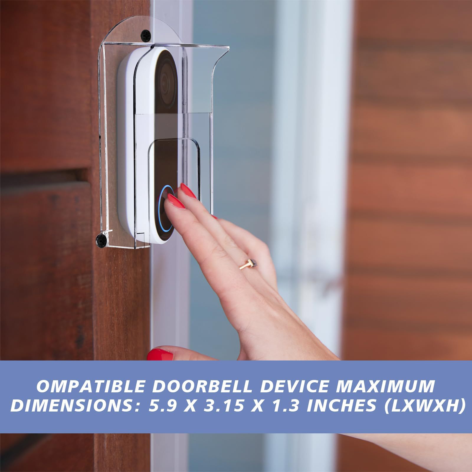 Amazon New Doorbell Access Control Rain Cover Sunshade for Ring/Blink/google/Wyze Doorbell