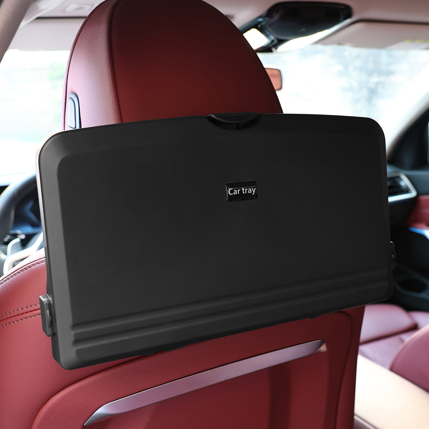 Car Dining Tray Multifunctional Folding Car Table Board Phone Holder + Snack and Drink Storage Organizer Rear Seat Dining Table