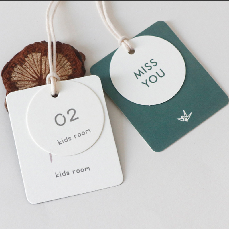 Litchi Pattern Clothing Tag Production Men's and Women's Tag Clothing Trademark Clothing Label Printing Intimates Hanging Tag Customization