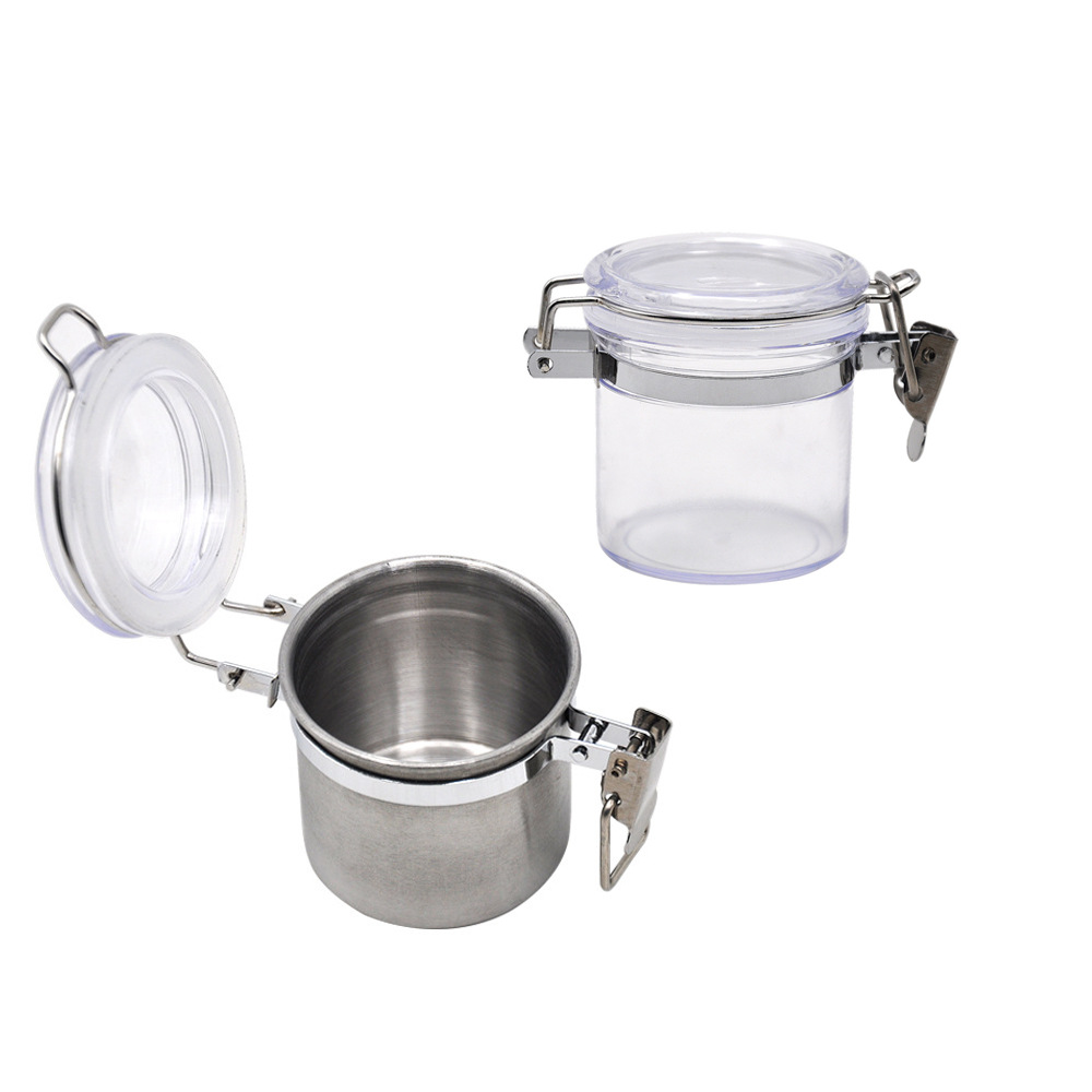 Новый контейнер для табака, утолщенный, вакуумный, акриловый/нержавеющая сталь, герметичный, влагозащитный, дымозащитный