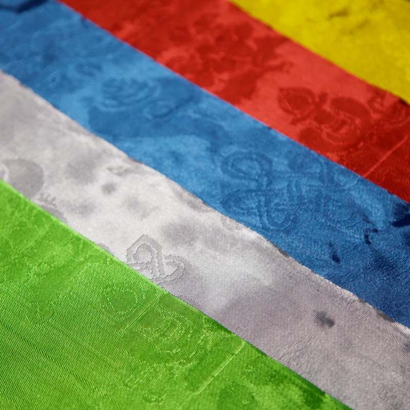 Wanyan Hada Factory Direct Sales Hada Xizang 3. Meters Mongolian Five-Color Mongolian Jacquard Hada Blue