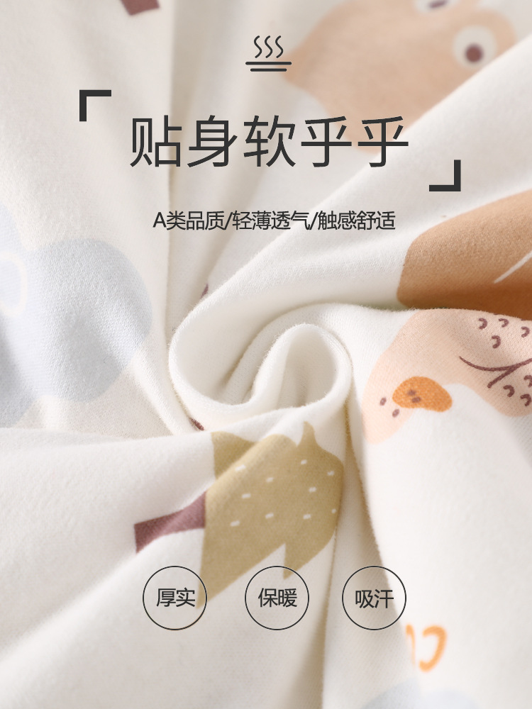 Winter baby jumpsuit cotton-padded three-layer warm thickened newborn clothes Class A pure cotton baby's kayak climbing clothes