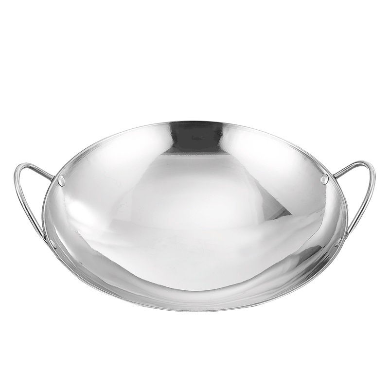 Thickened Stainless Steel Dry Pot Commercial Pot Small Hot Pot Dry Pot Solid Alcohol Stove Bar Tripod Household Dry Pot