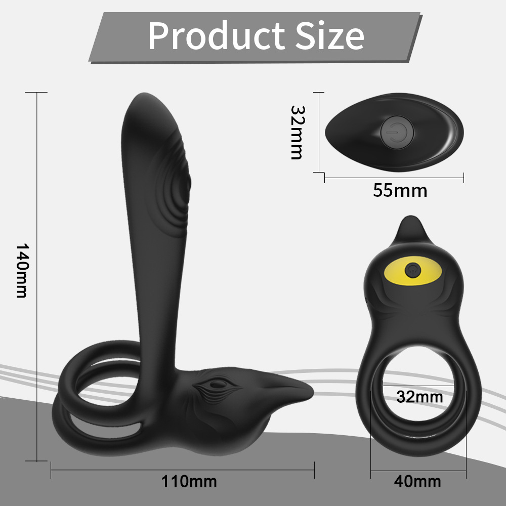 New Product Daji Semen Locking Ring 10-Frequency Vibration Ring Male and Female  Ring Masturbation Device Sexy Adult Products Wholesale Dropshipping