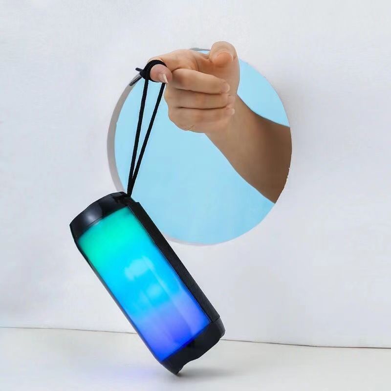 Colorful Light Rhythm Flash Wireless Bluetooth Speaker Card Plug-In Portable Colorful Audio High-Quality Subwoofer High Volume